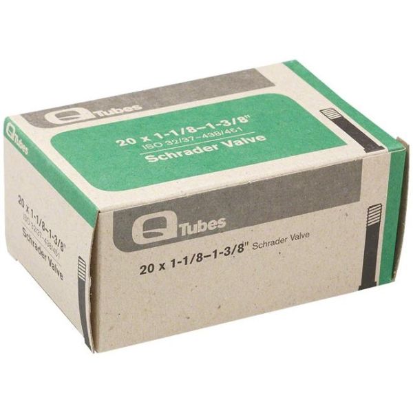 Q Tubes 20 x 1-1/8 - 1-3/8" Schrader Valve