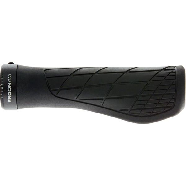Ergon GA3 Lock-on Gravity/Mountain Bike Grip, Small/Medium Black