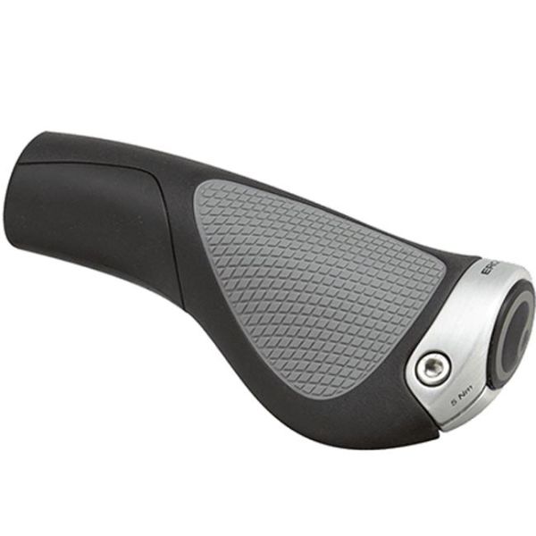 Ergon GP1 Grips - Standard or Gripshift -  Black/Gray, Lock-On 
