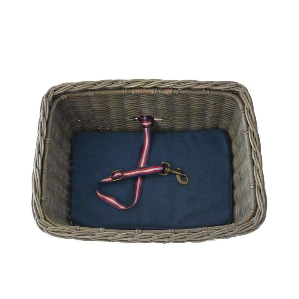 Linus Farmers Basket Pet Cushion & Tether Set