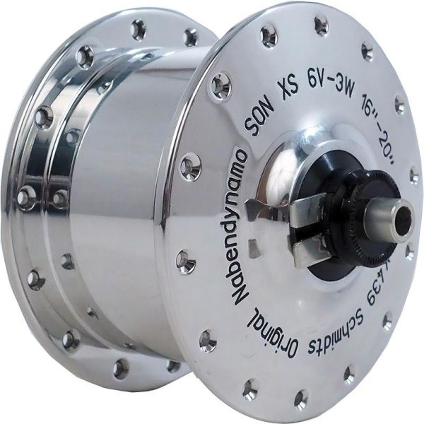 SON XS Klassik, Brompton Dynamo Hub, 28H Silver