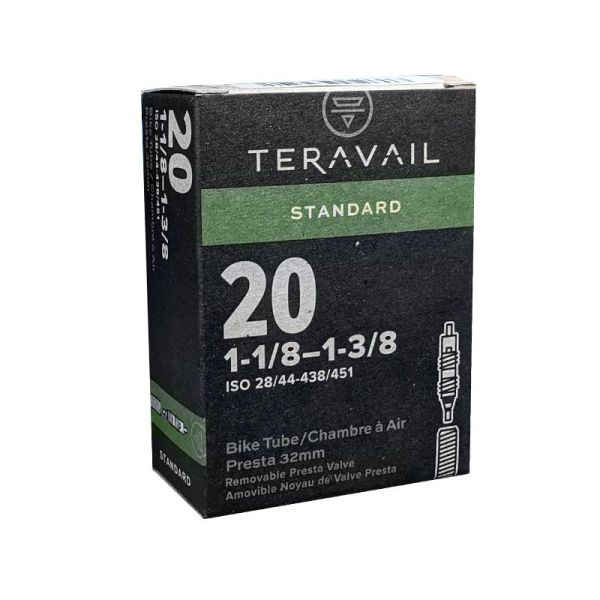 Teravail Standard Presta Tube - 20 x 1-1/8"-1-3/8", 32mm 