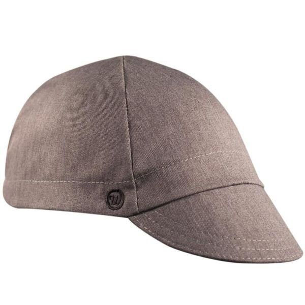 Walz 4-Panel Cotton Cycling Cap, Heather Grey