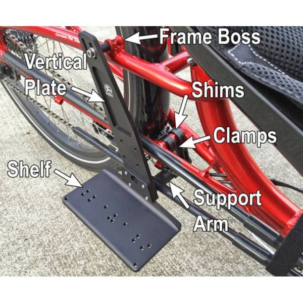 TerraCycle ICE Configured Downtube Battery Mount - Rigid Rear