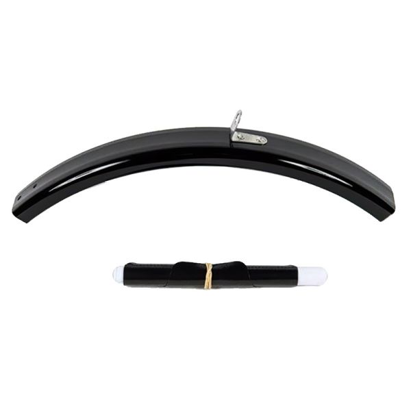 Front Mudguard Blade & Flap, Black