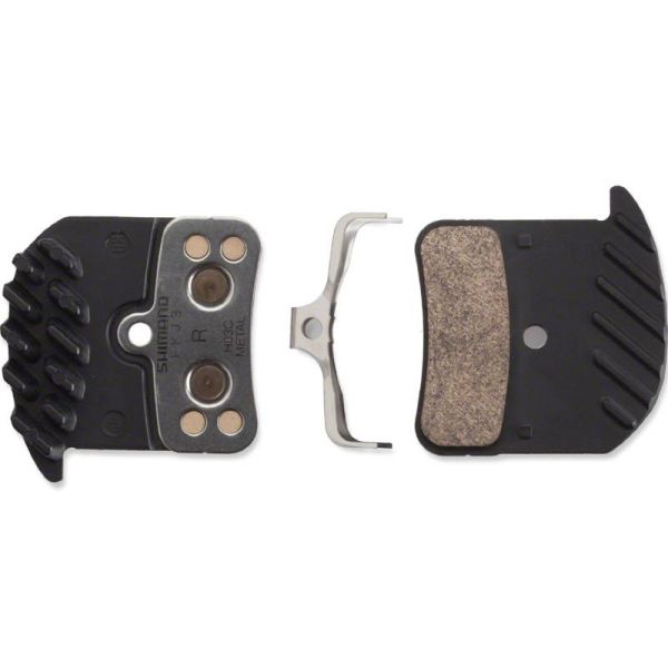 Shimano H03C Disc Brake Pad - Metal, Aluminum Backed, Finned