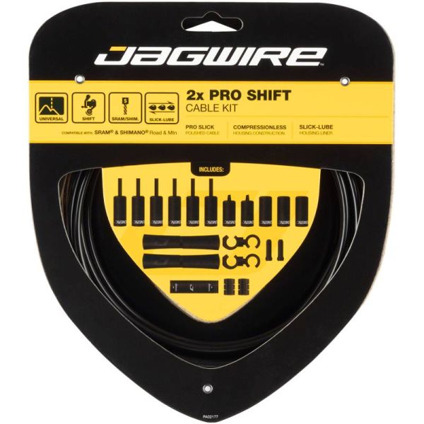 Jagwire 2x Pro Shift Kit Road/Mountain SRAM/Shimano [Black]  
