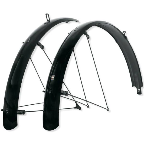 SKS B60 Bluemels Full Coverage Fender Set - 60mm, 26 x 1.6-2.1", Black 