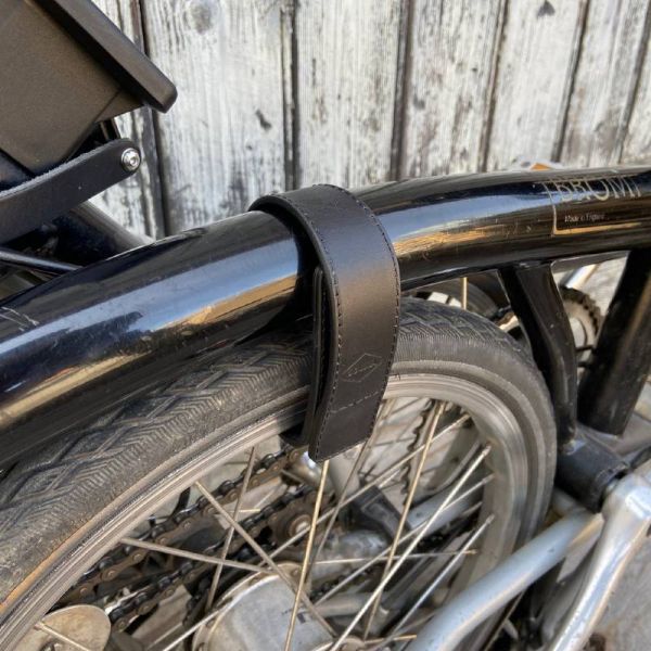 Leather Pant Strap + Brompton Wheel Frame Strap 2in1