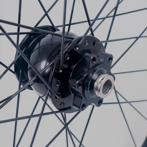 Dynamo Wheel w/SON28 12 x100 Thru-Axle, ISO Disc Hub - 650b Cliffhanger, Black