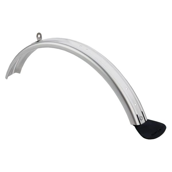 Rear Mudguard Blade & Flap, L-Type, Silver