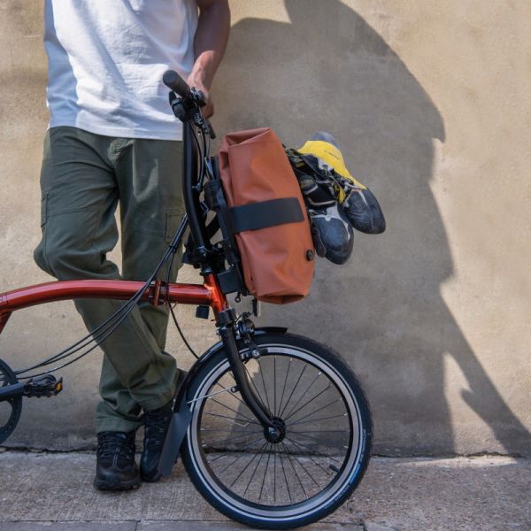 Brompton Borough Waterproof Backpack, Copper | Perennial Cycle