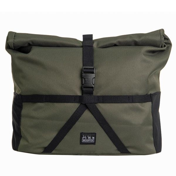 Brompton Borough Roll Top Bag, Medium [Olive] | Perennial Cycle