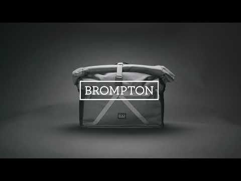 Borough Roll Top Bag Large in Dark Grey | Perennial Cycle