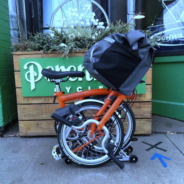 Borough Roll Top Bag Large in Dark Grey