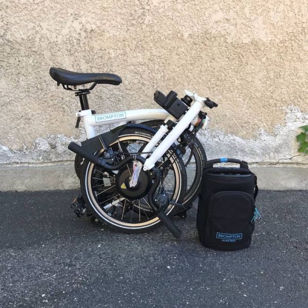 Electric C Line 2-Speed Mid Handlebar Brompton, White [Demo]
