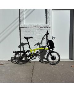 Brompton Electric C Line Explore 12 Speeds Mid Handlebar Yuzu Lime Used