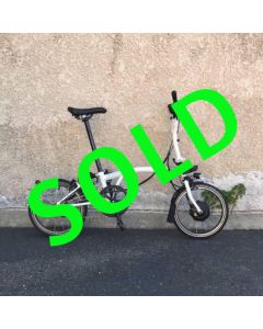 Electric C Line 2-Speed Mid Handlebar Brompton White Demo